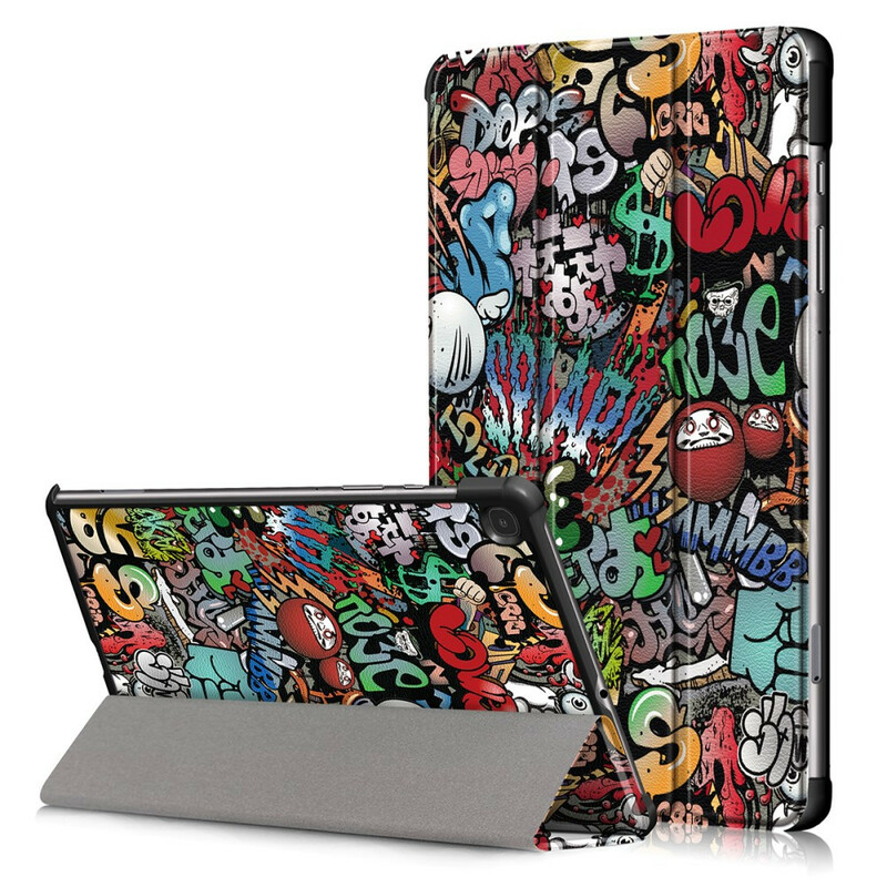 Smart Case Samsung Galaxy Tab S6 Lite Renforcée Graffitis Smart Case Samsung Galaxy Tab S6 Lite Renforcée Graffitis