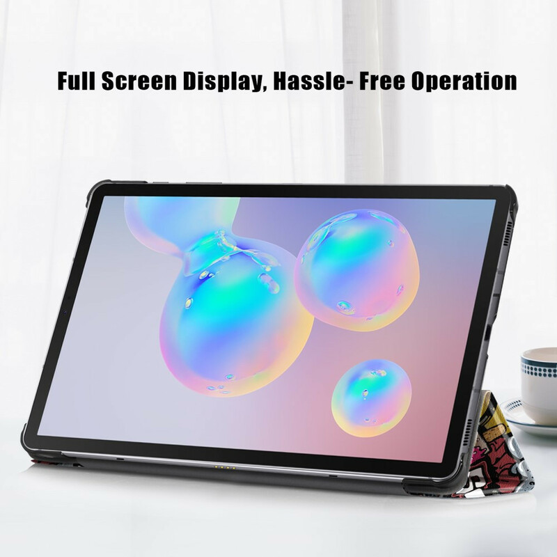 Smart Case Samsung Galaxy Tab S6 Lite Renforcée Graffitis Smart Case Samsung Galaxy Tab S6 Lite Renforcée Graffitis