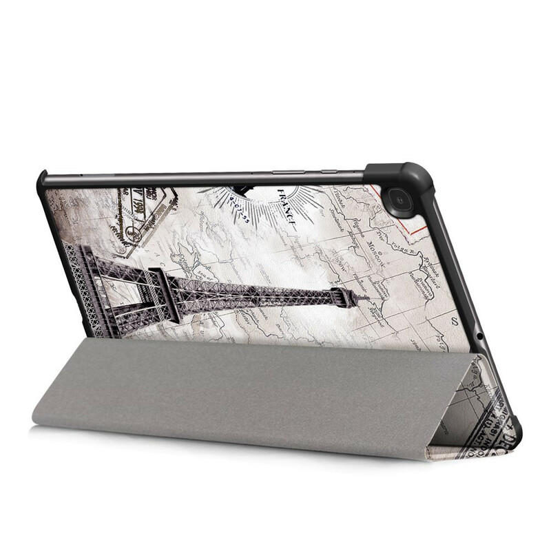 Smart Case Samsung Galaxy Tab S6 Lite Renforcée Tour Eiffel Rétro Smart Case Samsung Galaxy Tab S6 Lite Renforcée Tour Eiffel Rétro