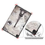 Smart Case Samsung Galaxy Tab S6 Lite Renforcée Tour Eiffel Rétro Smart Case Samsung Galaxy Tab S6 Lite Renforcée Tour Eiffel Rétro