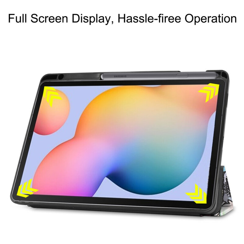 Smart Case Samsung Galaxy Tab S6 Lite Porte-Crayon Graffitis Smart Case Samsung Galaxy Tab S6 Lite Porte-Crayon Graffitis