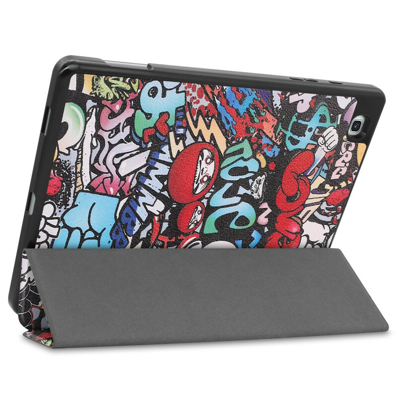 Smart Case Samsung Galaxy Tab S6 Lite Porte-Crayon Graffitis Smart Case Samsung Galaxy Tab S6 Lite Porte-Crayon Graffitis