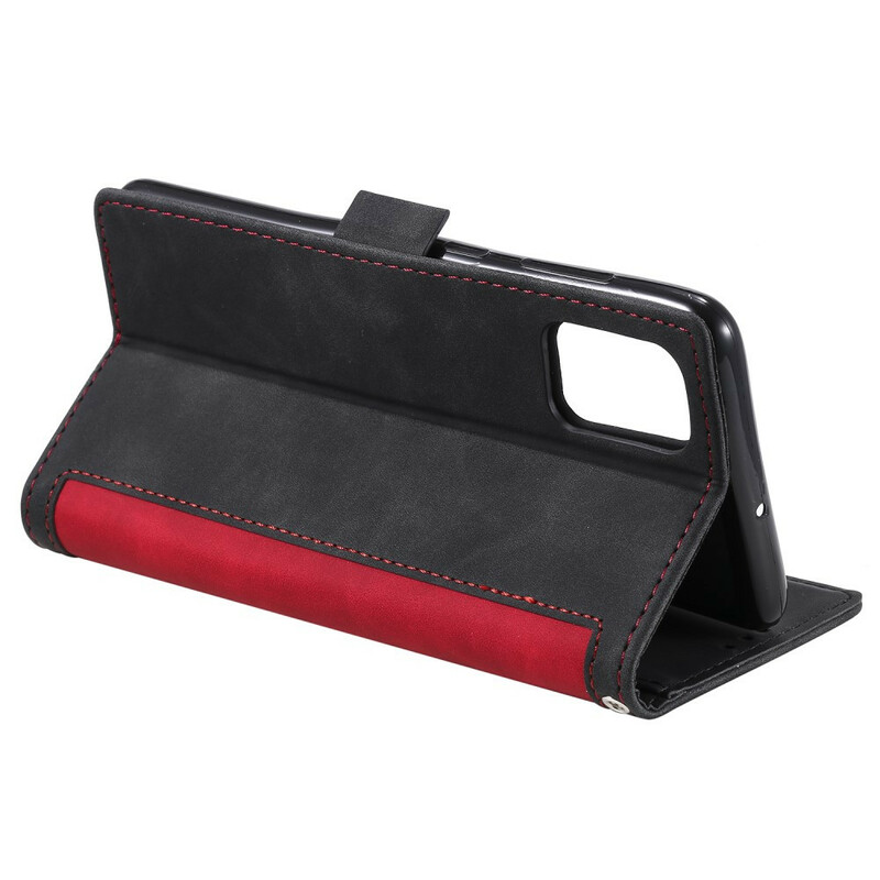 Housse Samsung Galaxy S10 Lite Simili Cuir Bicolore Contours Renforcés Housse Samsung Galaxy S10 Lite Simili Cuir Bicolore Contours Renforcés