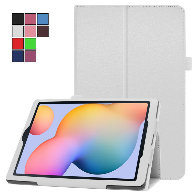 Housse Samsung Galaxy Tab S6 Lite 2 Volets Simili Cuir Litchi Housse Samsung Galaxy Tab S6 Lite 2 Volets Simili Cuir Litchi