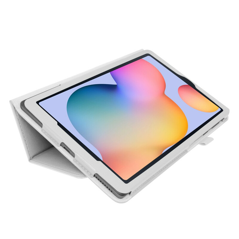 Housse Samsung Galaxy Tab S6 Lite 2 Volets Simili Cuir Litchi Housse Samsung Galaxy Tab S6 Lite 2 Volets Simili Cuir Litchi