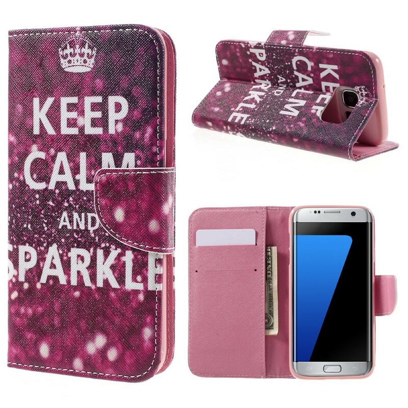 Housse Samsung Galaxy S7 Edge Keep Calm and Sparkle Housse Samsung Galaxy S7 Edge Keep Calm and Sparkle