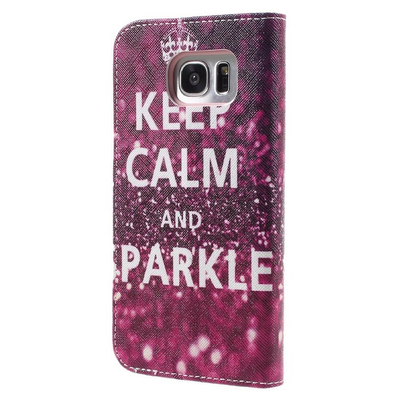 Housse Samsung Galaxy S7 Edge Keep Calm and Sparkle Housse Samsung Galaxy S7 Edge Keep Calm and Sparkle