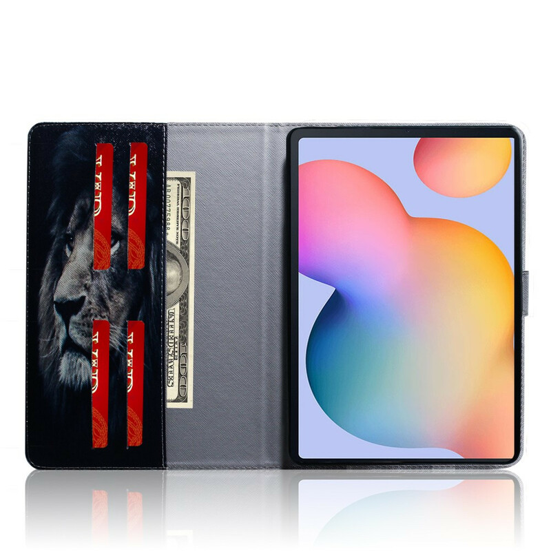 Housse Samsung Galaxy Tab S6 Lite Tête de Lion Housse Samsung Galaxy Tab S6 Lite Tête de Lion