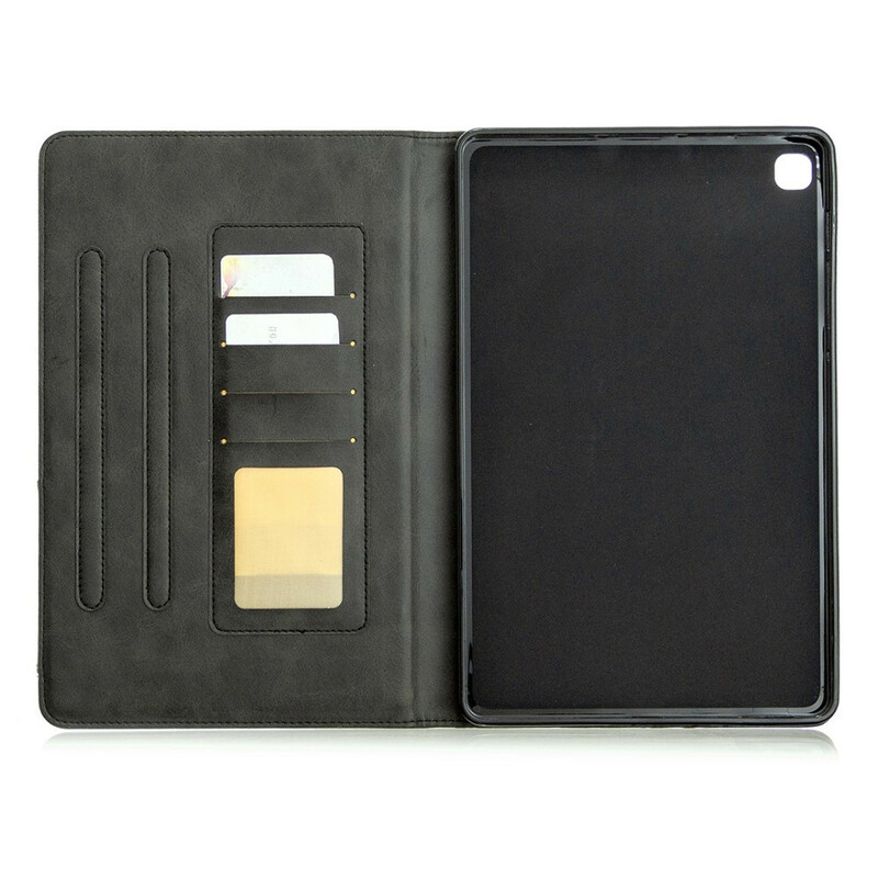 Étui Samsung Galaxy Tab S6 Lite Effet Cuir Géométrie Étui Samsung Galaxy Tab S6 Lite Effet Cuir Géométrie