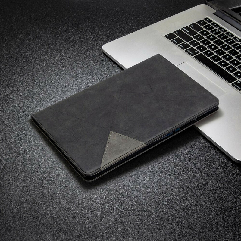 Étui Samsung Galaxy Tab S6 Lite Effet Cuir Géométrie Étui Samsung Galaxy Tab S6 Lite Effet Cuir Géométrie