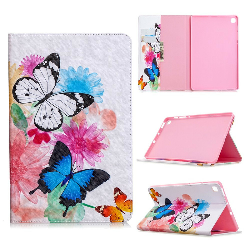 Étui Samsung Galaxy Tab S6 Lite Série Papillons Étui Samsung Galaxy Tab S6 Lite Série Papillons