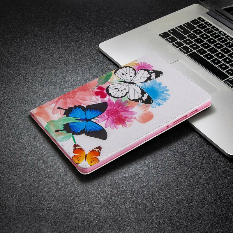 Étui Samsung Galaxy Tab S6 Lite Série Papillons Étui Samsung Galaxy Tab S6 Lite Série Papillons