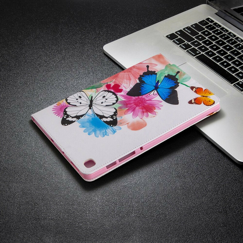 Étui Samsung Galaxy Tab S6 Lite Série Papillons Étui Samsung Galaxy Tab S6 Lite Série Papillons