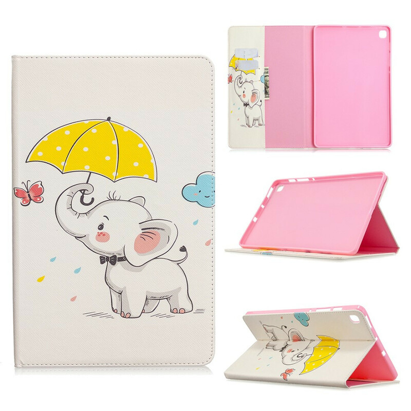 Étui Samsung Galaxy Tab S6 Lite Éléphant sous la Pluie Étui Samsung Galaxy Tab S6 Lite Éléphant sous la Pluie