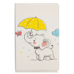 Étui Samsung Galaxy Tab S6 Lite Éléphant sous la Pluie Étui Samsung Galaxy Tab S6 Lite Éléphant sous la Pluie