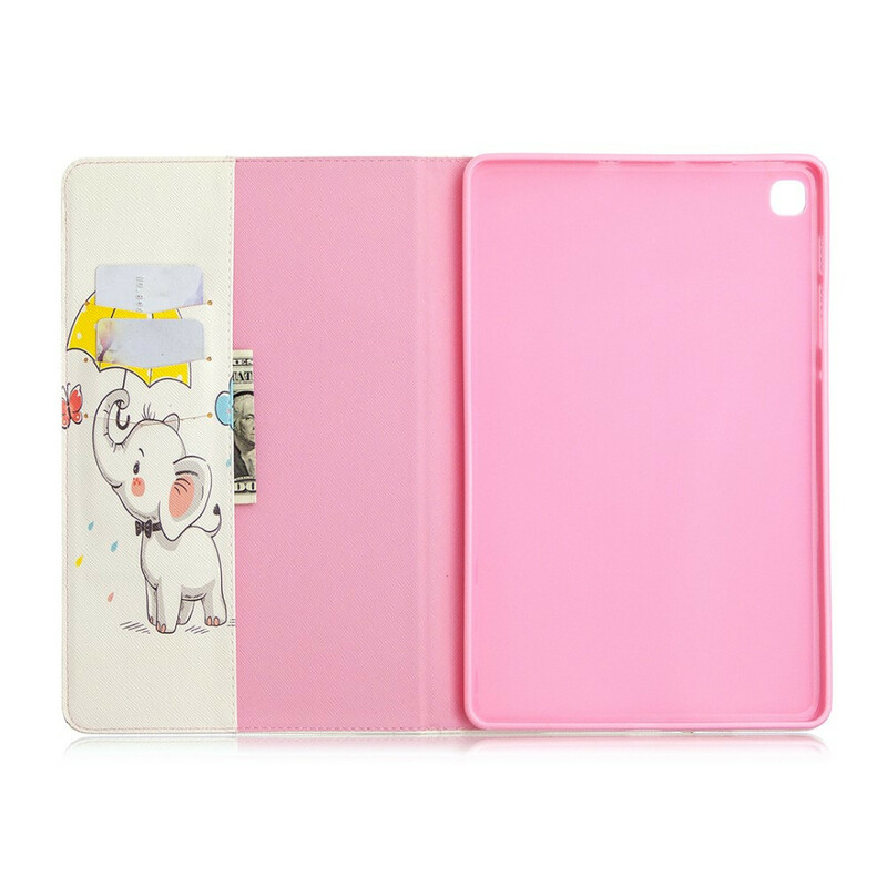 Étui Samsung Galaxy Tab S6 Lite Éléphant sous la Pluie Étui Samsung Galaxy Tab S6 Lite Éléphant sous la Pluie