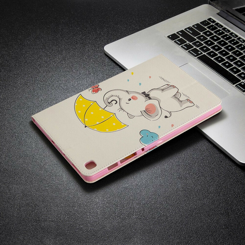Étui Samsung Galaxy Tab S6 Lite Éléphant sous la Pluie Étui Samsung Galaxy Tab S6 Lite Éléphant sous la Pluie