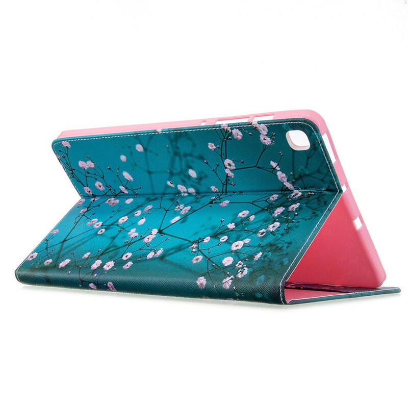 Étui Samsung Galaxy Tab S6 Lite Arbre Fleuri Étui Samsung Galaxy Tab S6 Lite Arbre Fleuri