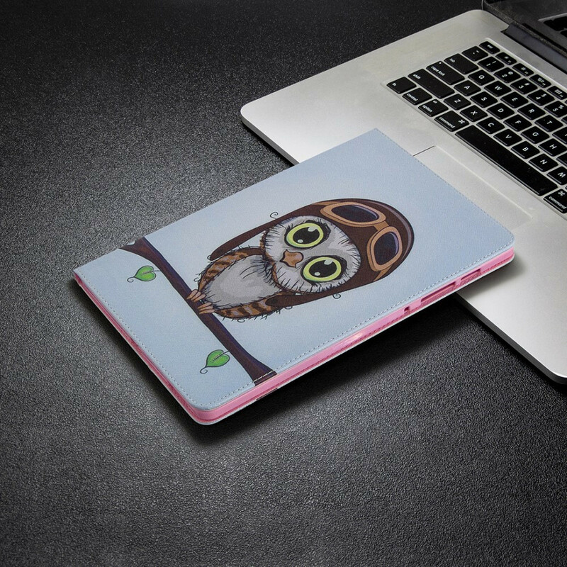 Étui Samsung Galaxy Tab S6 Lite Hibou Aviateur Étui Samsung Galaxy Tab S6 Lite Hibou Aviateur