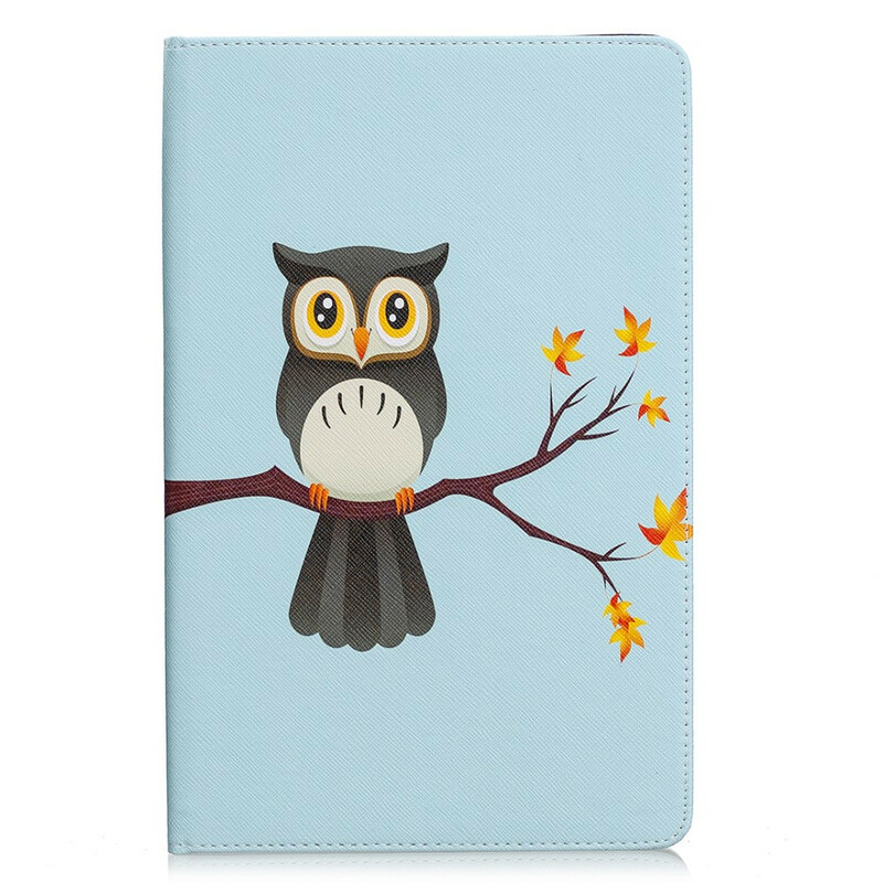 Étui Samsung Galaxy Tab S6 Lite Hibou sur sa Branche Étui Samsung Galaxy Tab S6 Lite Hibou sur sa Branche