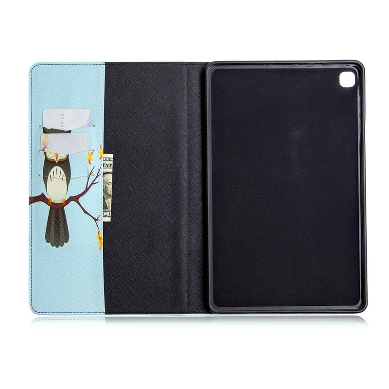 Étui Samsung Galaxy Tab S6 Lite Hibou sur sa Branche Étui Samsung Galaxy Tab S6 Lite Hibou sur sa Branche
