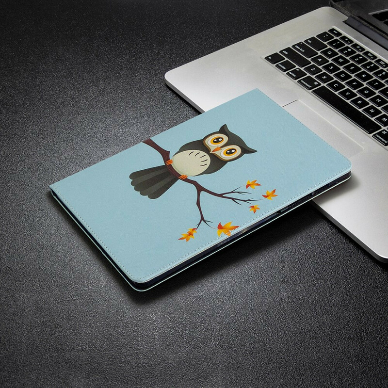 Étui Samsung Galaxy Tab S6 Lite Hibou sur sa Branche Étui Samsung Galaxy Tab S6 Lite Hibou sur sa Branche