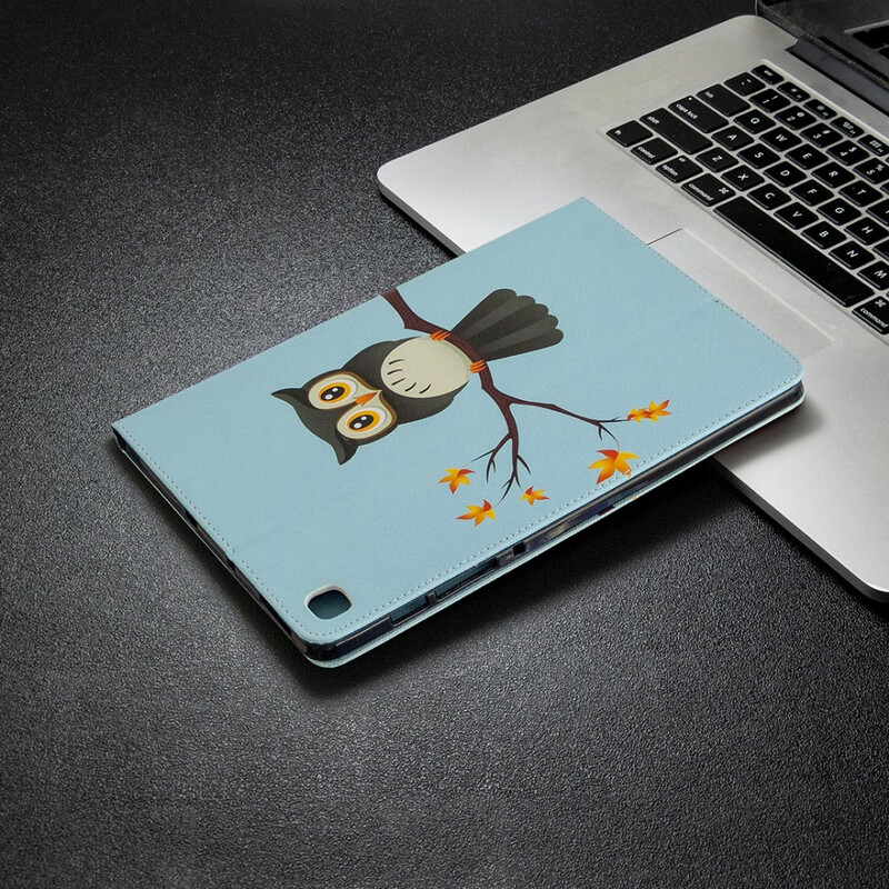 Étui Samsung Galaxy Tab S6 Lite Hibou sur sa Branche Étui Samsung Galaxy Tab S6 Lite Hibou sur sa Branche