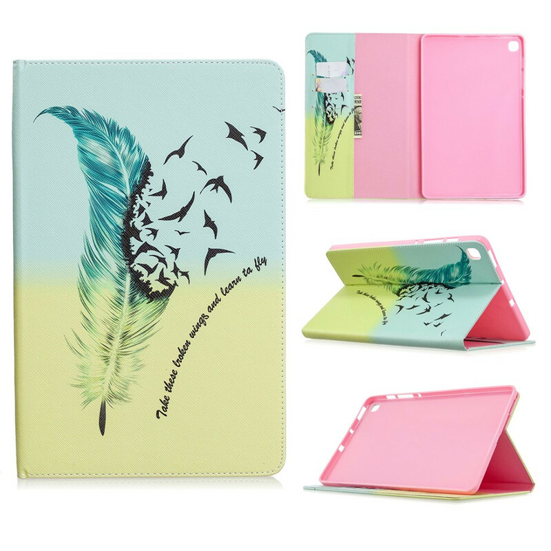 Étui Samsung Galaxy Tab S6 Lite Plume Learn To Fly Étui Samsung Galaxy Tab S6 Lite Plume Learn To Fly