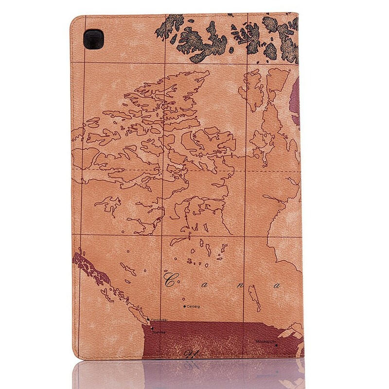 Étui Samsung Galaxy Tab S6 Lite Carte Vintage Étui Samsung Galaxy Tab S6 Lite Carte Vintage