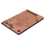 Étui Samsung Galaxy Tab S6 Lite Carte Vintage Étui Samsung Galaxy Tab S6 Lite Carte Vintage