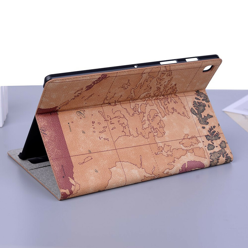 Étui Samsung Galaxy Tab S6 Lite Carte Vintage Étui Samsung Galaxy Tab S6 Lite Carte Vintage