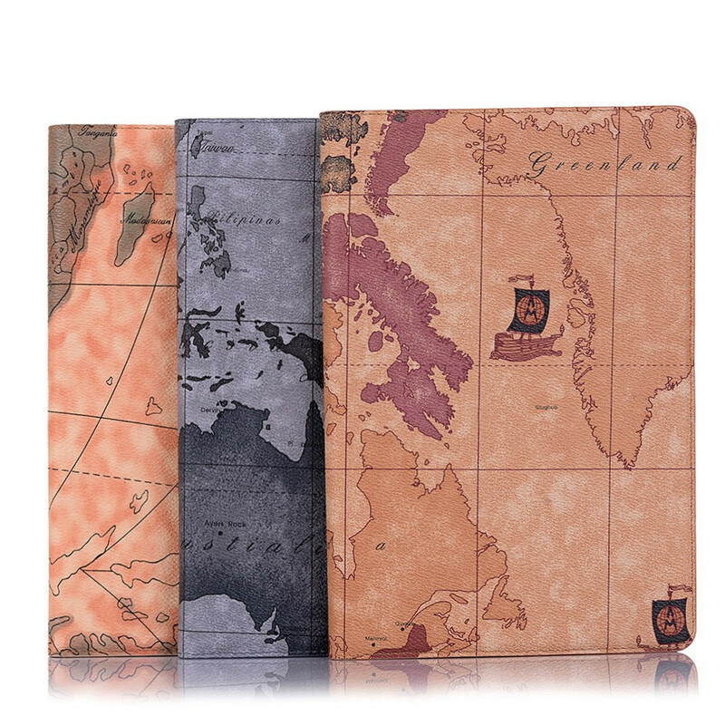 Étui Samsung Galaxy Tab S6 Lite Carte Vintage Étui Samsung Galaxy Tab S6 Lite Carte Vintage