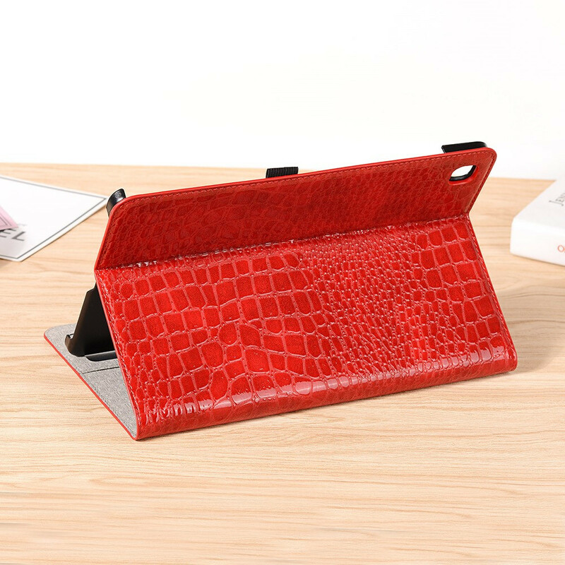 Étui Samsung Galaxy Tab S6 Lite Texture Crocodile Étui Samsung Galaxy Tab S6 Lite Texture Crocodile