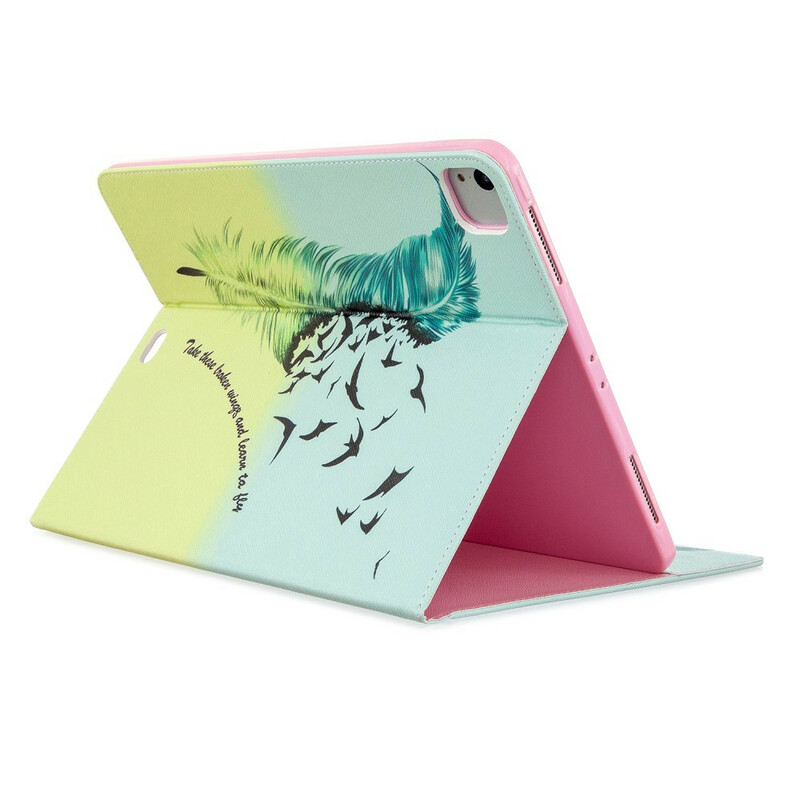 Housse iPad Pro 12.9" (2020) Motif Imprimé Plume Housse iPad Pro 12.9" (2020) Motif Imprimé Plume