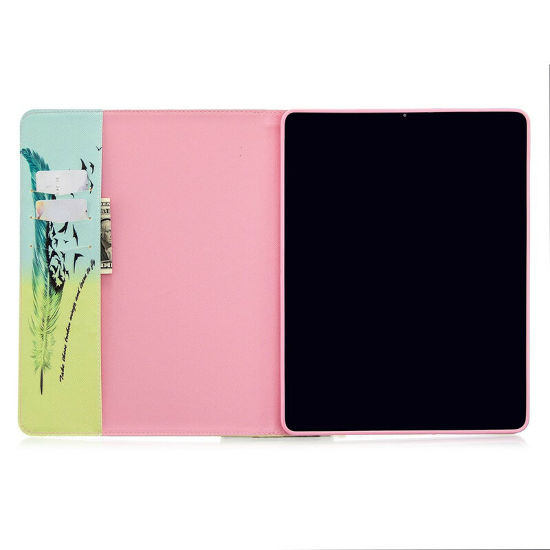 Housse iPad Pro 12.9" (2020) Motif Imprimé Plume Housse iPad Pro 12.9" (2020) Motif Imprimé Plume