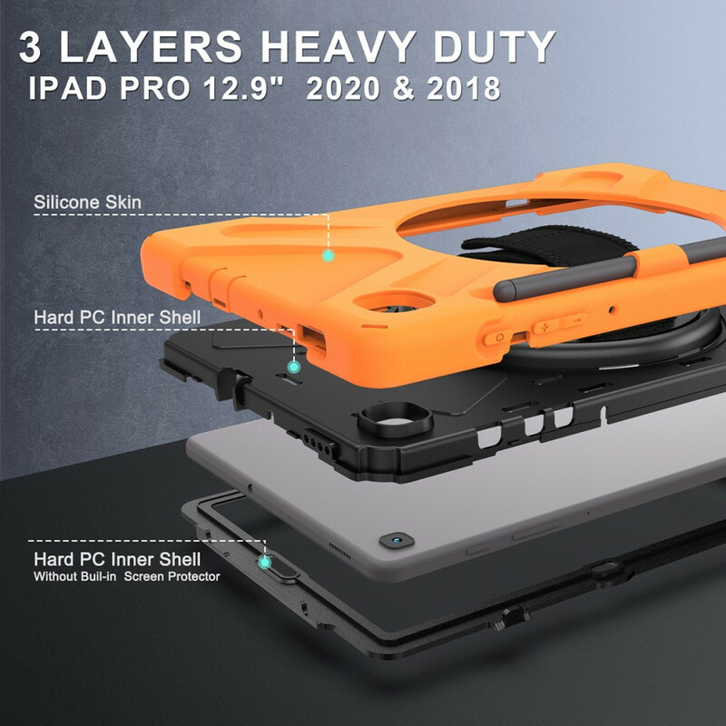 Coque Samsung Galaxy Tab S6 Lite Utra Résistante avec sangle