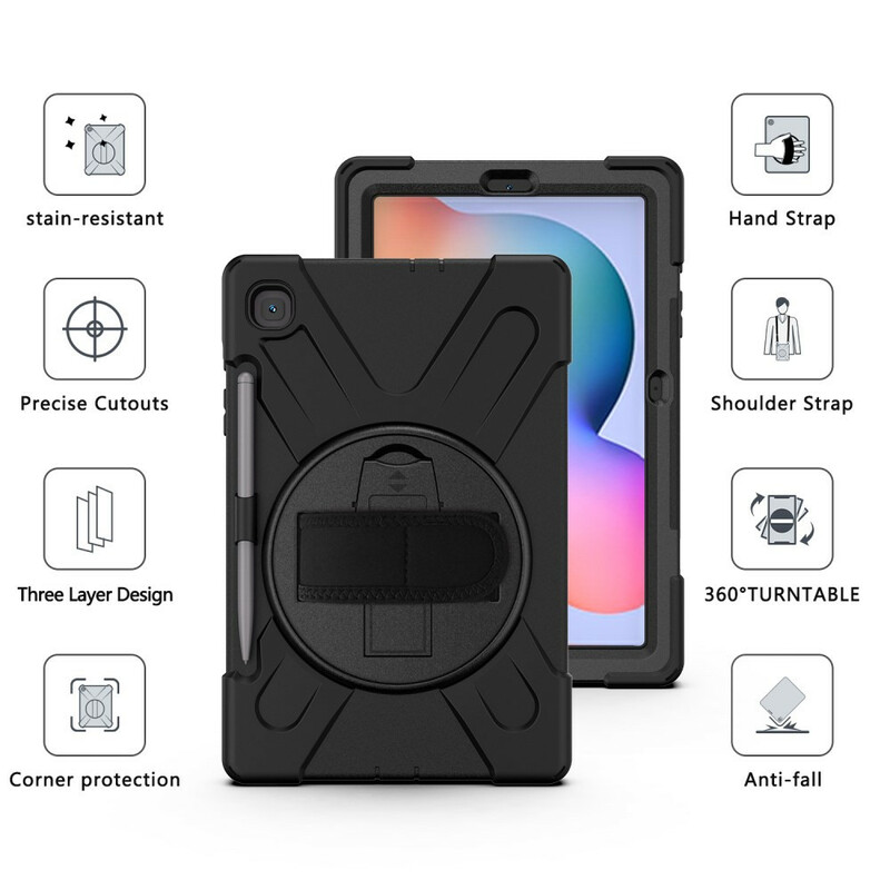 Coque Samsung Galaxy Tab S6 Lite Utra Résistante avec sangle Coque Samsung Galaxy Tab S6 Lite Utra Résistante avec sangle