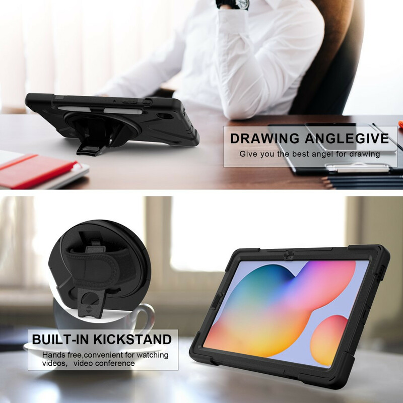 Coque Samsung Galaxy Tab S6 Lite Utra Résistante avec sangle Coque Samsung Galaxy Tab S6 Lite Utra Résistante avec sangle