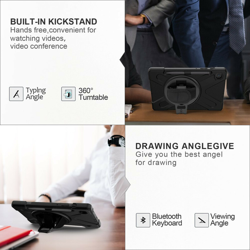 Coque Samsung Galaxy Tab S6 Lite Utra Résistante avec sangle Coque Samsung Galaxy Tab S6 Lite Utra Résistante avec sangle