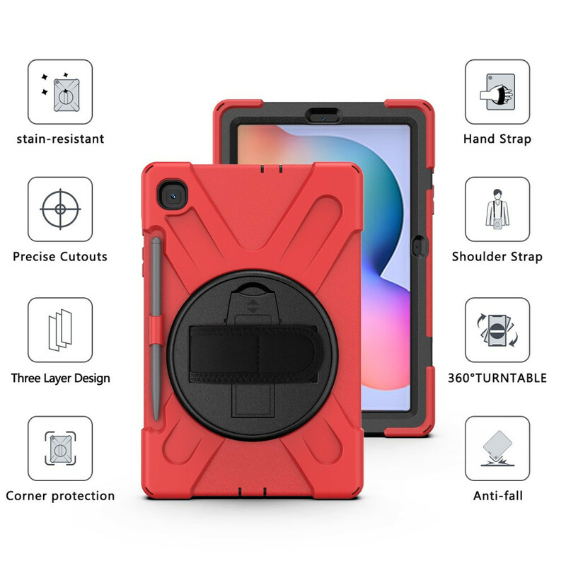 Coque Samsung Galaxy Tab S6 Lite Utra Résistante avec sangle Coque Samsung Galaxy Tab S6 Lite Utra Résistante avec sangle