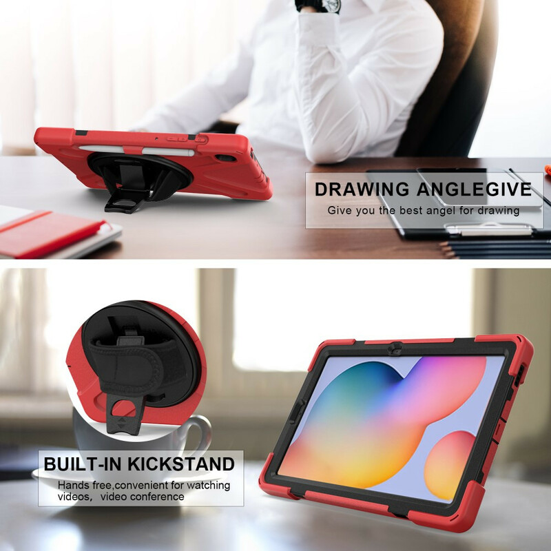 Coque Samsung Galaxy Tab S6 Lite Utra Résistante avec sangle Coque Samsung Galaxy Tab S6 Lite Utra Résistante avec sangle