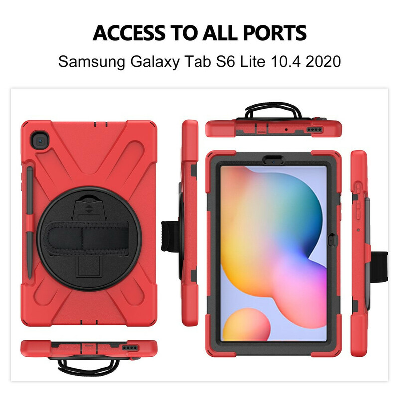 Coque Samsung Galaxy Tab S6 Lite Utra Résistante avec sangle Coque Samsung Galaxy Tab S6 Lite Utra Résistante avec sangle