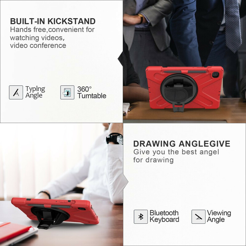 Coque Samsung Galaxy Tab S6 Lite Utra Résistante avec sangle Coque Samsung Galaxy Tab S6 Lite Utra Résistante avec sangle