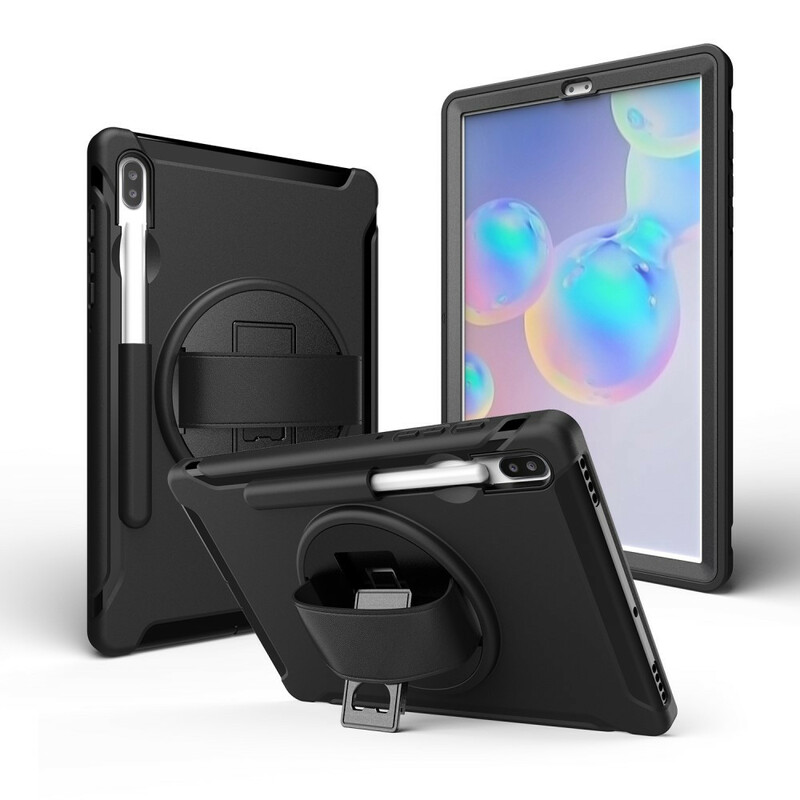 Coque Samsung Galaxy Tab S6 Triple Protection avec Sangle et Support Coque Samsung Galaxy Tab S6 Triple Protection avec Sangle et Support