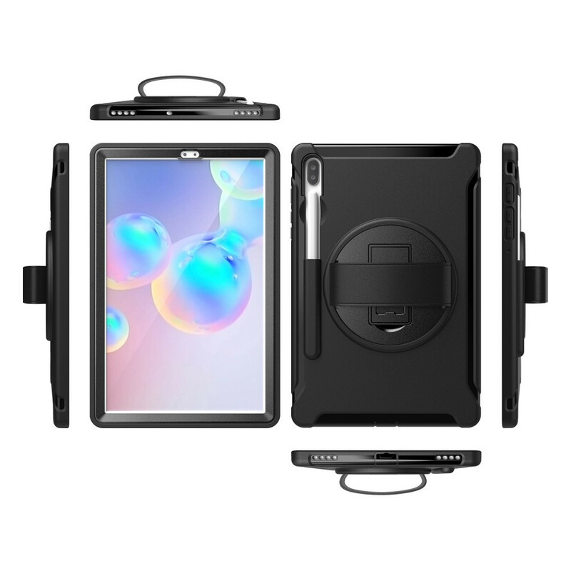 Coque Samsung Galaxy Tab S6 Triple Protection avec Sangle et Support Coque Samsung Galaxy Tab S6 Triple Protection avec Sangle et Support