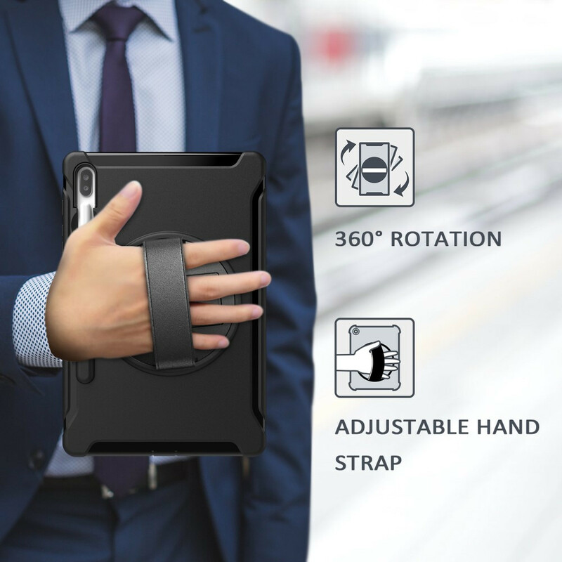 Coque Samsung Galaxy Tab S6 Triple Protection avec Sangle et Support Coque Samsung Galaxy Tab S6 Triple Protection avec Sangle et Support