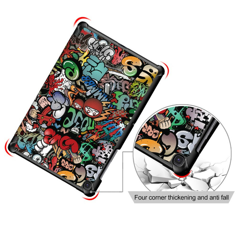 Smart Case Samsung Galaxy Tab S5e Renforcée Graffitis Smart Case Samsung Galaxy Tab S5e Renforcée Graffitis