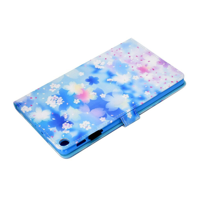 Housse Samsung Galaxy Tab S5e Fleurs Aquarelle