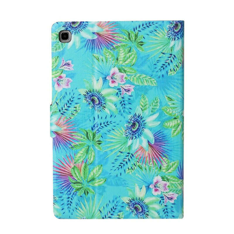 Housse Samsung Galaxy Tab S5e Fleurs et Feuilles