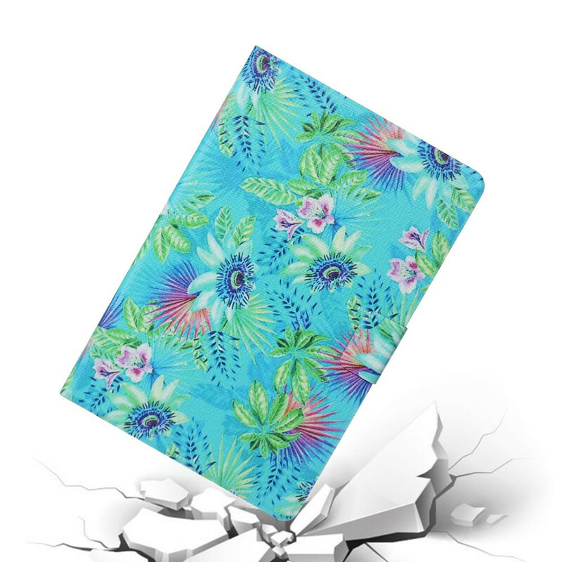 Housse Samsung Galaxy Tab S5e Fleurs et Feuilles Housse Samsung Galaxy Tab S5e Fleurs et Feuilles